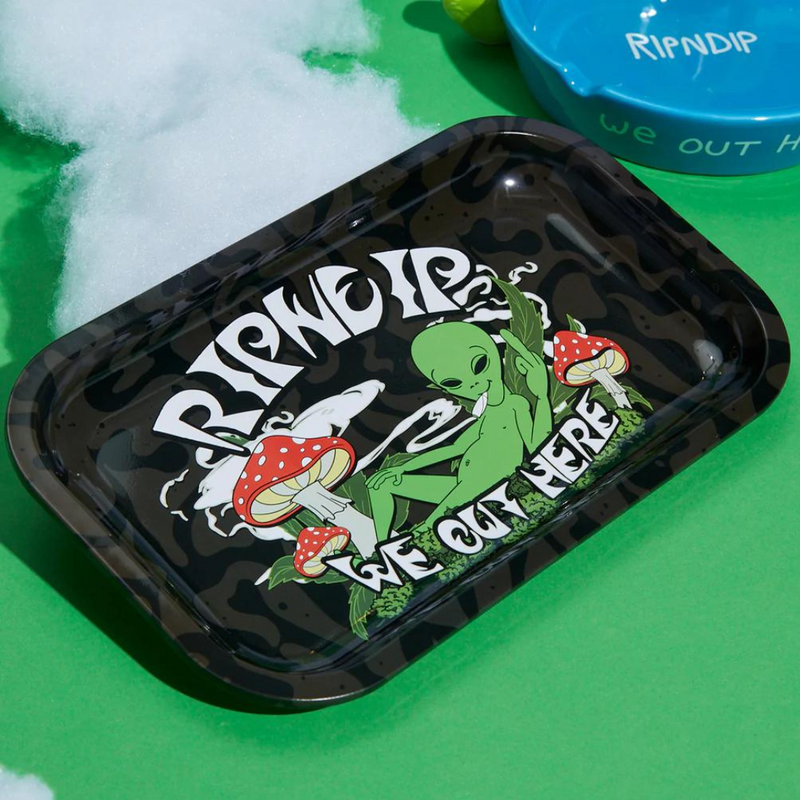 Rip N Dip We Out Here Rolling Tray (Black)