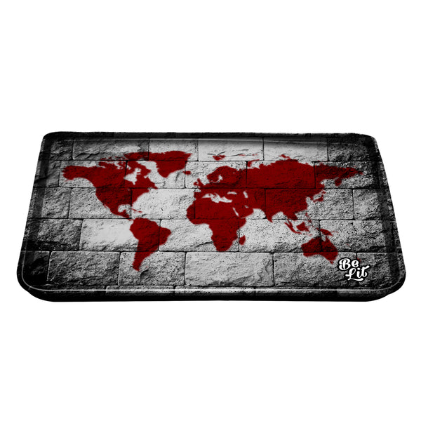 Be Lit Large Rolling Tray, Worldly