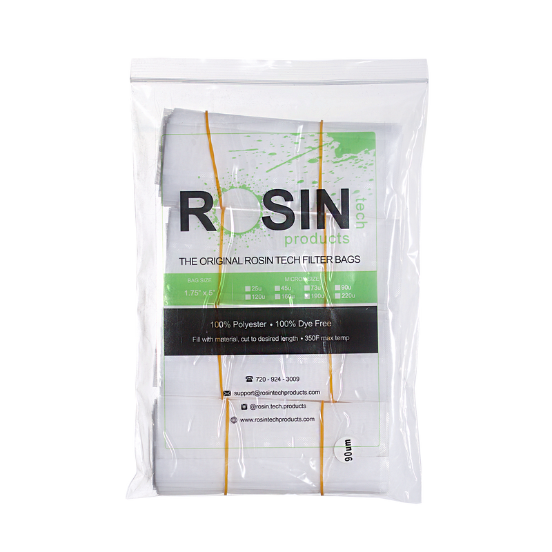 RTP Rosin Filter Bags - 1.75 inch by 5 inch, Rosin Filter Bags by Rosin Tech Products available at rosintechproducts.com