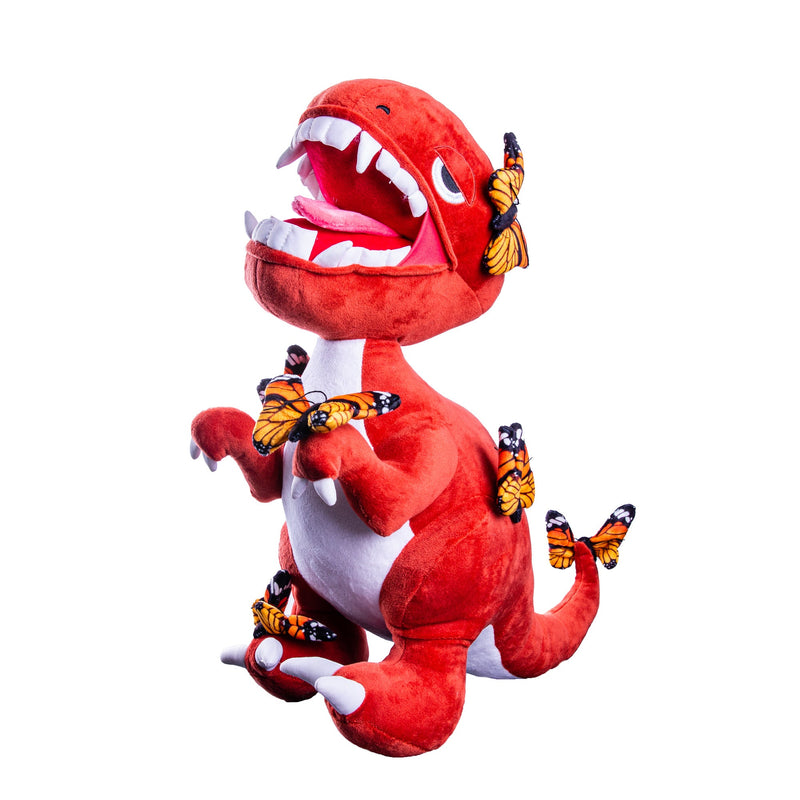 Elbo Plush Toy Felt -Raptor Red