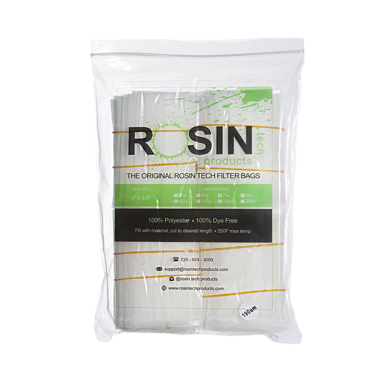 RTP Rosin Filter Bags - 2 inch by 3.5 inch, Rosin Filter Bags by Rosin Tech Products available at rosintechproducts.com