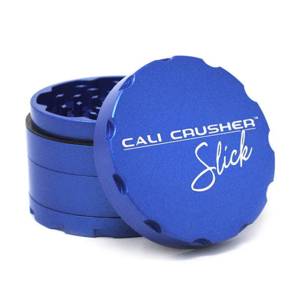 Cali Crusher® OG Slick - 2.5" 4 Piece Non Stick Hard Top - Blue