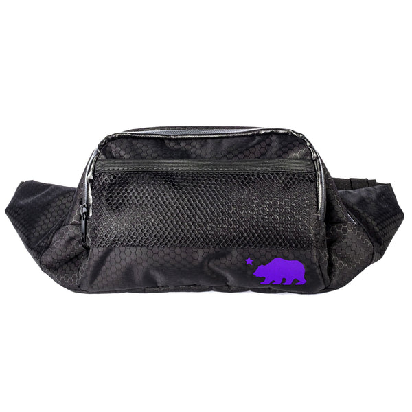 Cali Fanny Pack® - Black w/ Purple Logo