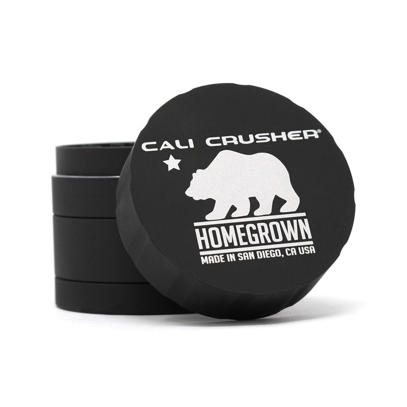 Cali Crusher® Homegrown® Standard 2.35" 4 Piece Grinder - Black