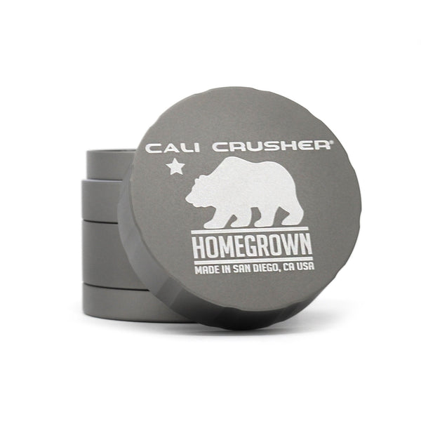 Cali Crusher® Homegrown® Standard 2.35" 4 Piece Grinder - Gray