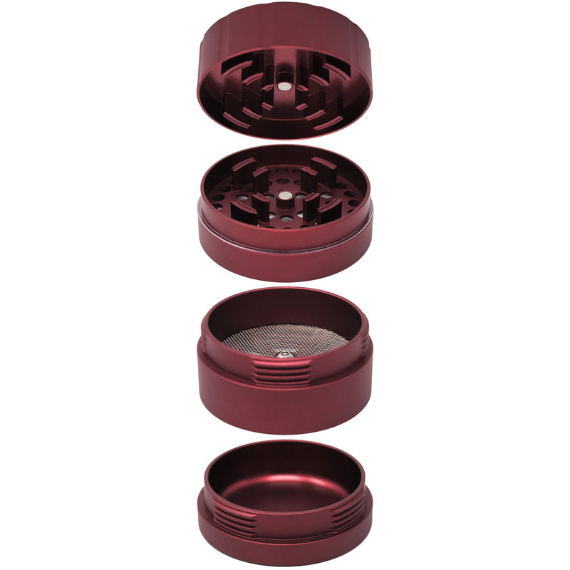 Cali Crusher® Homegrown® Standard 2.35" 4 Piece Grinder - Red