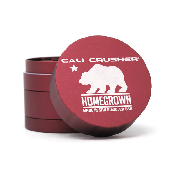 Cali Crusher® Homegrown® Standard 2.35" 4 Piece Grinder - Red