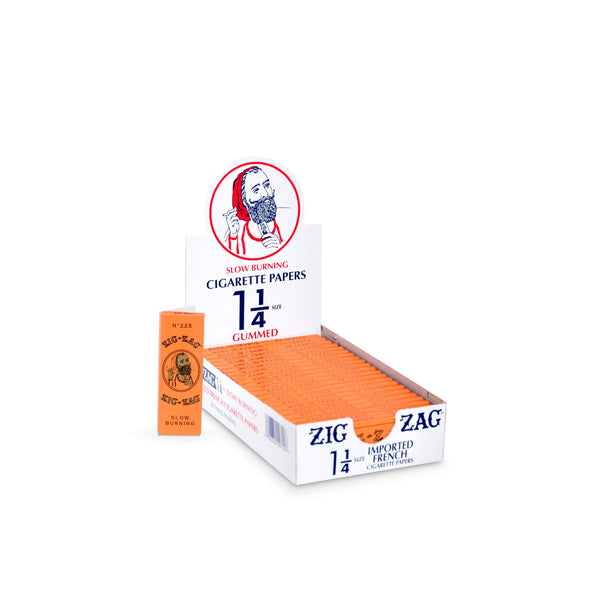 Zig Zag Rolling Papers - French Orange  1 1/4 Box
