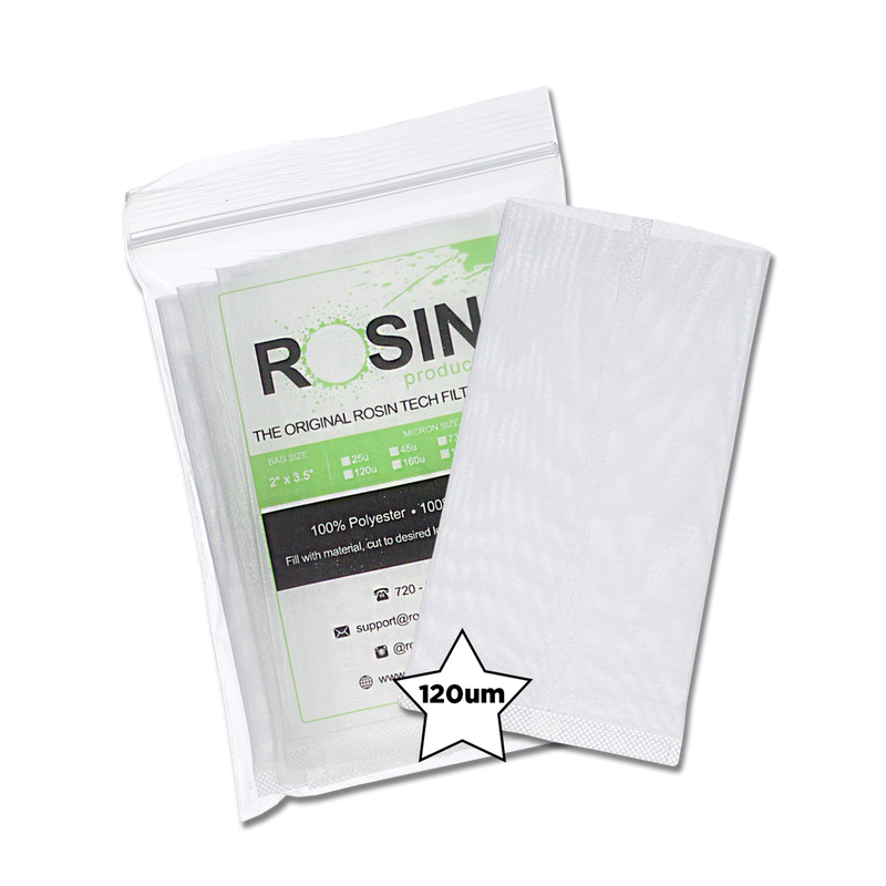 Rosin Tech High Quality Rosin Press Filter Bags, 2 inch by 3.5 inch, Micron Size 120um