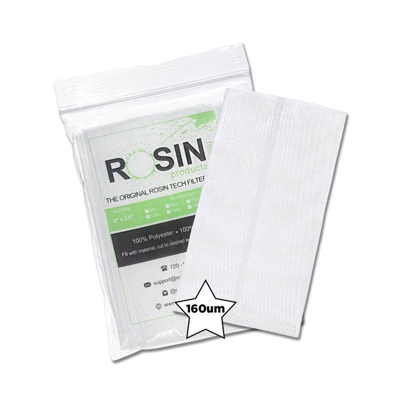 Rosin Tech High Quality Rosin Press Filter Bags, 2 inch by 3.5 inch, Micron Size 160um
