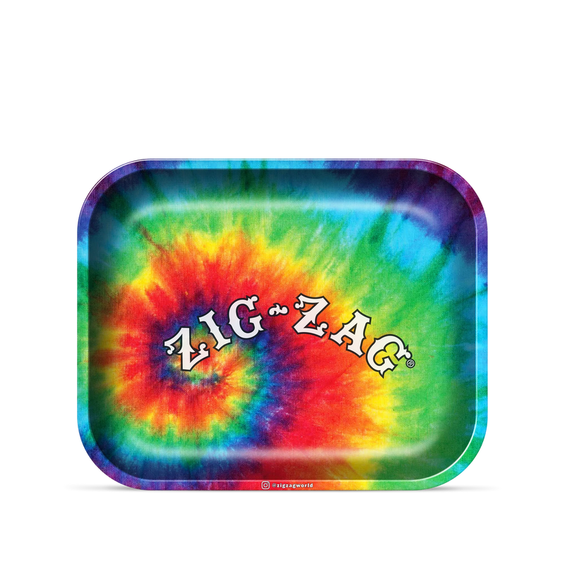 Zig-Zag Large Tie-Dye Rolling Tray