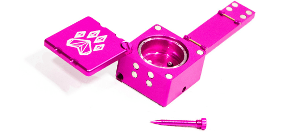Wolf Grinders Scorpion Hand Pipe XL - Pink
