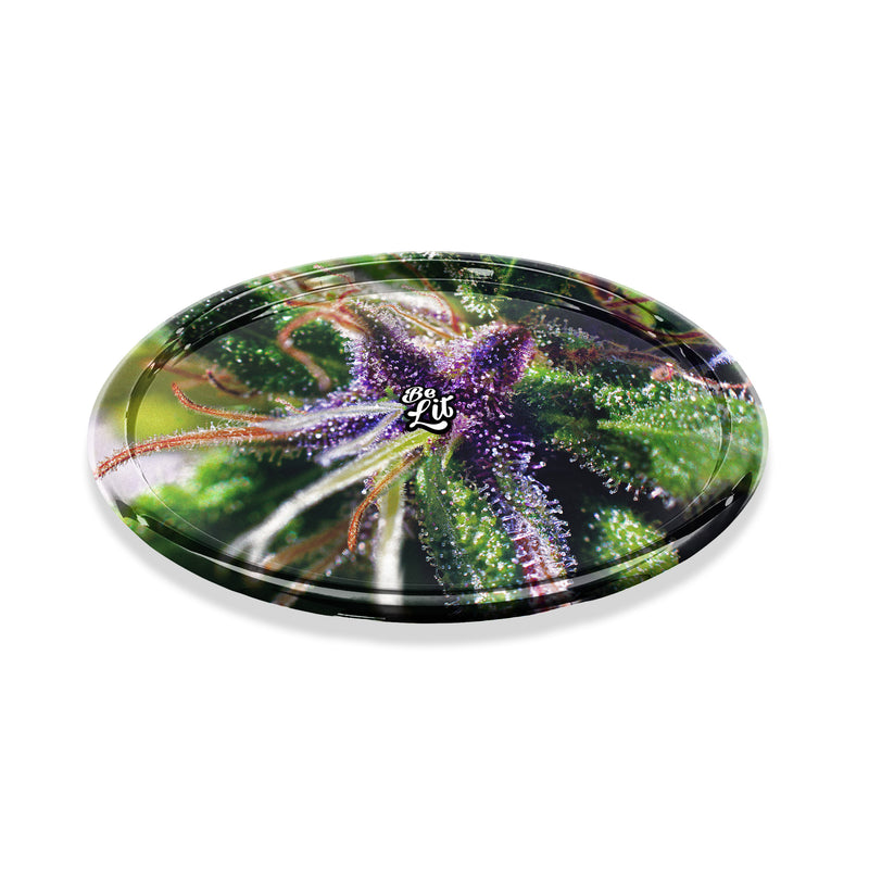 Be Lit Round Rolling Tray, Buds