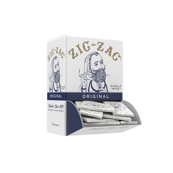 Zig Zag Rolling Papers -Promo  Display - White 48ct